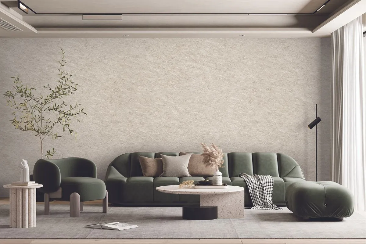 Atelier wallpaper installation with perfect seams